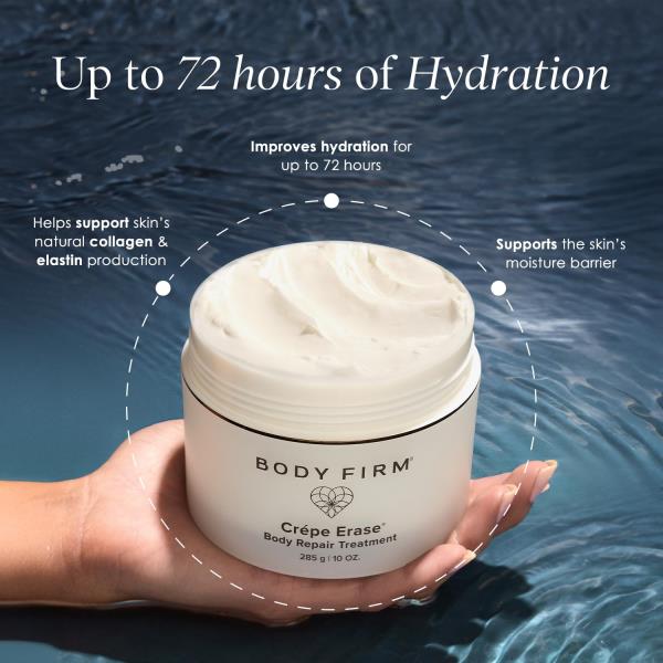 BODY FIRM Crepe Erase Advanced Body Repair Treatment, Anti-Aging Skin Care Moisturizer for Body and Neck, Firming Cream to Support Wrinkle, Promotes Natural Elastin & Collagen Production, 10 oz