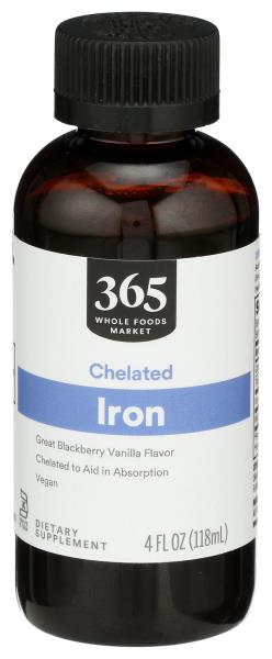 365 by Whole Foods Market, Liquid Iron - Blackberry Vanilla Flavor, 4 OZ