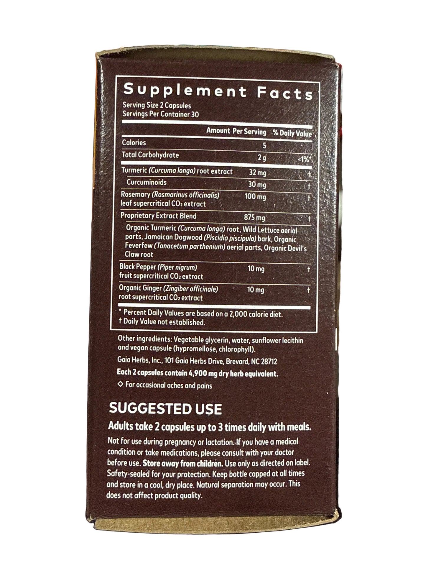 2x 10/26 Gaia Herbs Turmeric Supreme 60 Liquid Phyto-Capsules