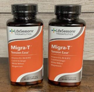 (2) LifeSeasons - Migra-T - Migraine Prevention & Relief Supplement 