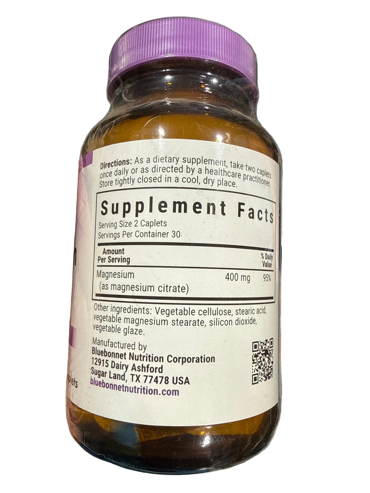2x 10/26 Bluebonnet Magnesium Citrate 60 Caplets