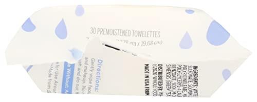 4 Packs 365 by Whole Foods Market  Cleansing Towelettes Makeup Remover  30 Count