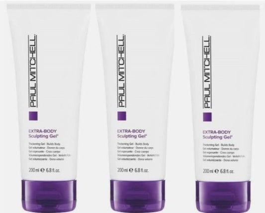 (3) Paul Mitchell Extra-Body Sculpting Gel, Thickens + Builds Body, 6.8 fl. oz.
