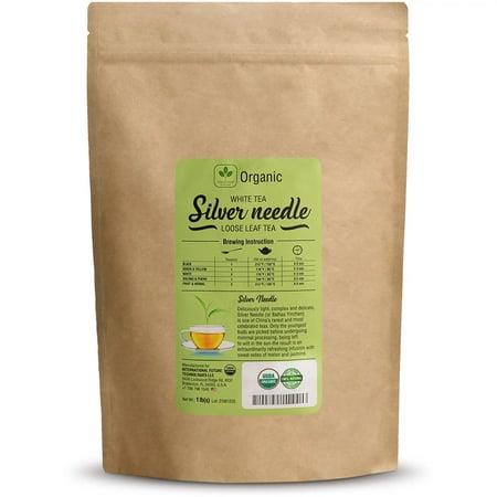Todicamp Organic Silver Needle White Tea Premium -Loose Leaf Tea 1 Lb (365+Cups)