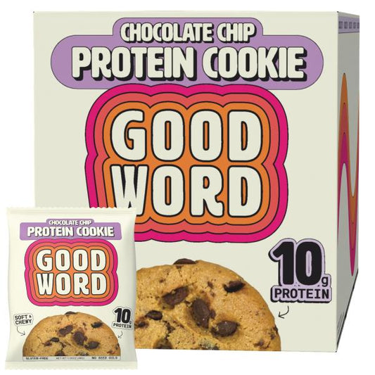 READ (30) Chocolate Chip Protein Cookie, Soft & Chewy, High Protein Snack, Gluten-Free, Grain-Free, Dairy-Free, No Seed Oils, No Refined Sugars, Made with Almond Butter & Collagen, 12-Pack