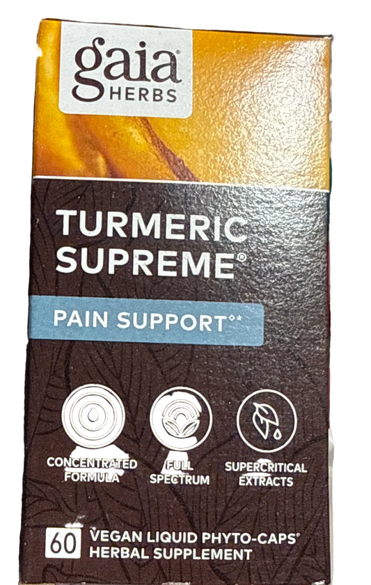 10/26 Gaia Herbs Turmeric Supreme 60 Liquid Phyto-Capsules