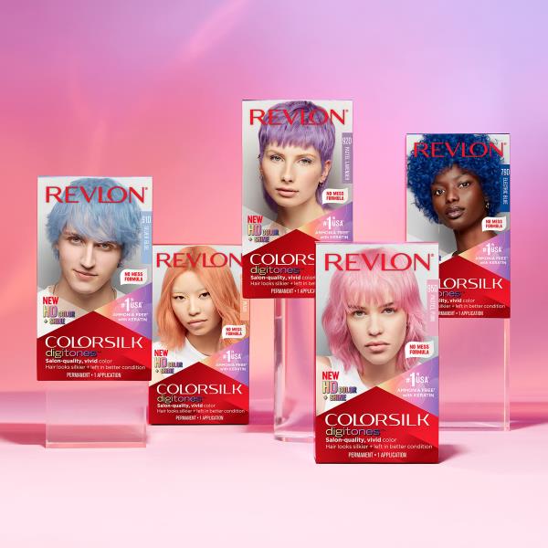 Revlon ColorSilk Digitones Permanent Hair Color with Keratin, 95D Pastel Pink, 2 Count