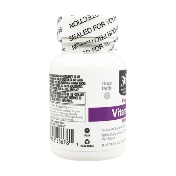 365 by Whole Foods Market, Vitamin K 120 MCG, 100 Tablets