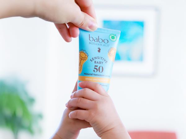 (2) Babo Botanicals Sensitive Baby Mineral Sunscreen Lotion SPF50 - Natural Zinc Oxide - Face & Body - Fragrance-Free - Water-Resistant - EWG Verified - Vegan - Extra Sensitive Skin - For Babies & Kids