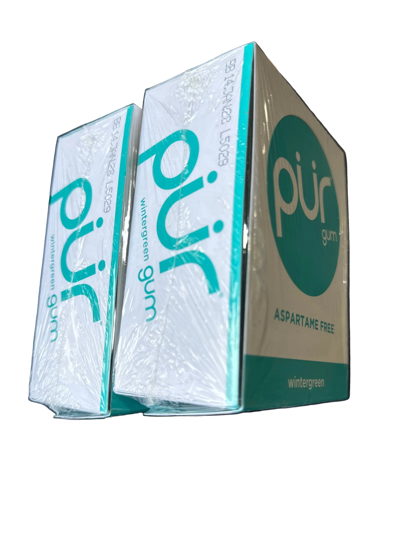 PUR Gum | Aspartame Free Chewing Gum | 100% Xylitol | Natural Wintergreen Flavored Gum, 9 Pieces (Pack of 24)