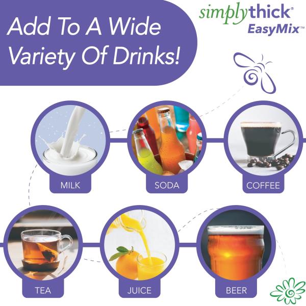 SimplyThick EasyMix  200 Count of 6g Individual Packets Gel Thickener 01/2026