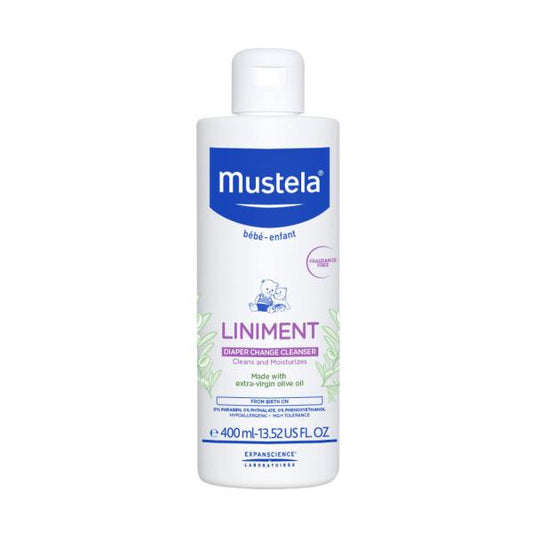 Mustela Bébé Liniment Cleansing Lotion for Children from Birth 400 Ml