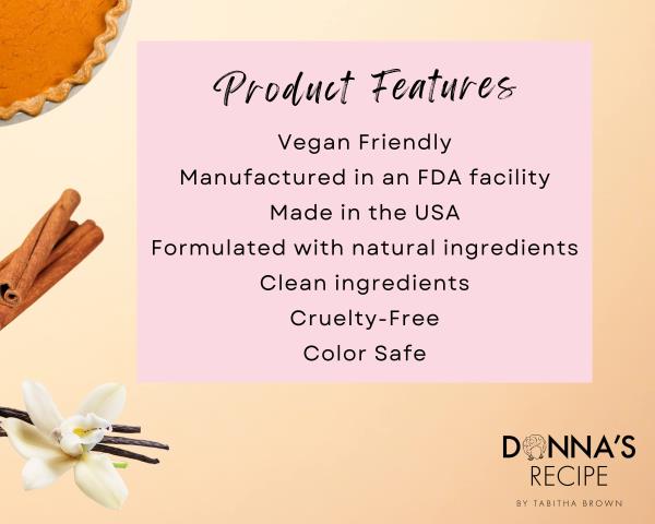 (3) Donna's Recipe by Tabitha Brown Hair Cream Sweet Potato Pie Extra Creamy