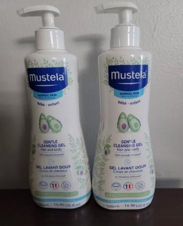 (2) Mustela, Gentle Cleansing Hair and Body Gel with Avocado, 500ml