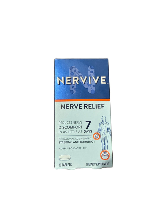 1/27 Nervive Nerve Relief Dietary Supplement 30 Tablets