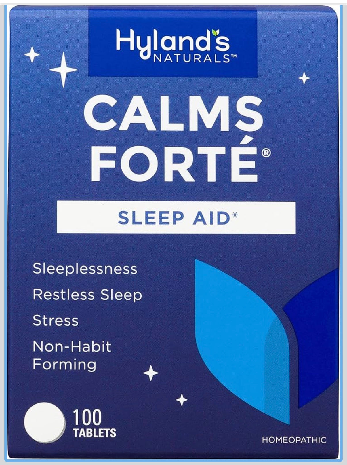 3 PACK Hyland's Calms Forte Sleep & Stress Support 100 Tablets each Exp 11/2026