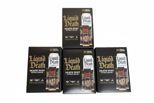 48 Pkts Liquid Death Dust Powder Electrolyte Drink Mix Lime Mango Melon 4 Boxes