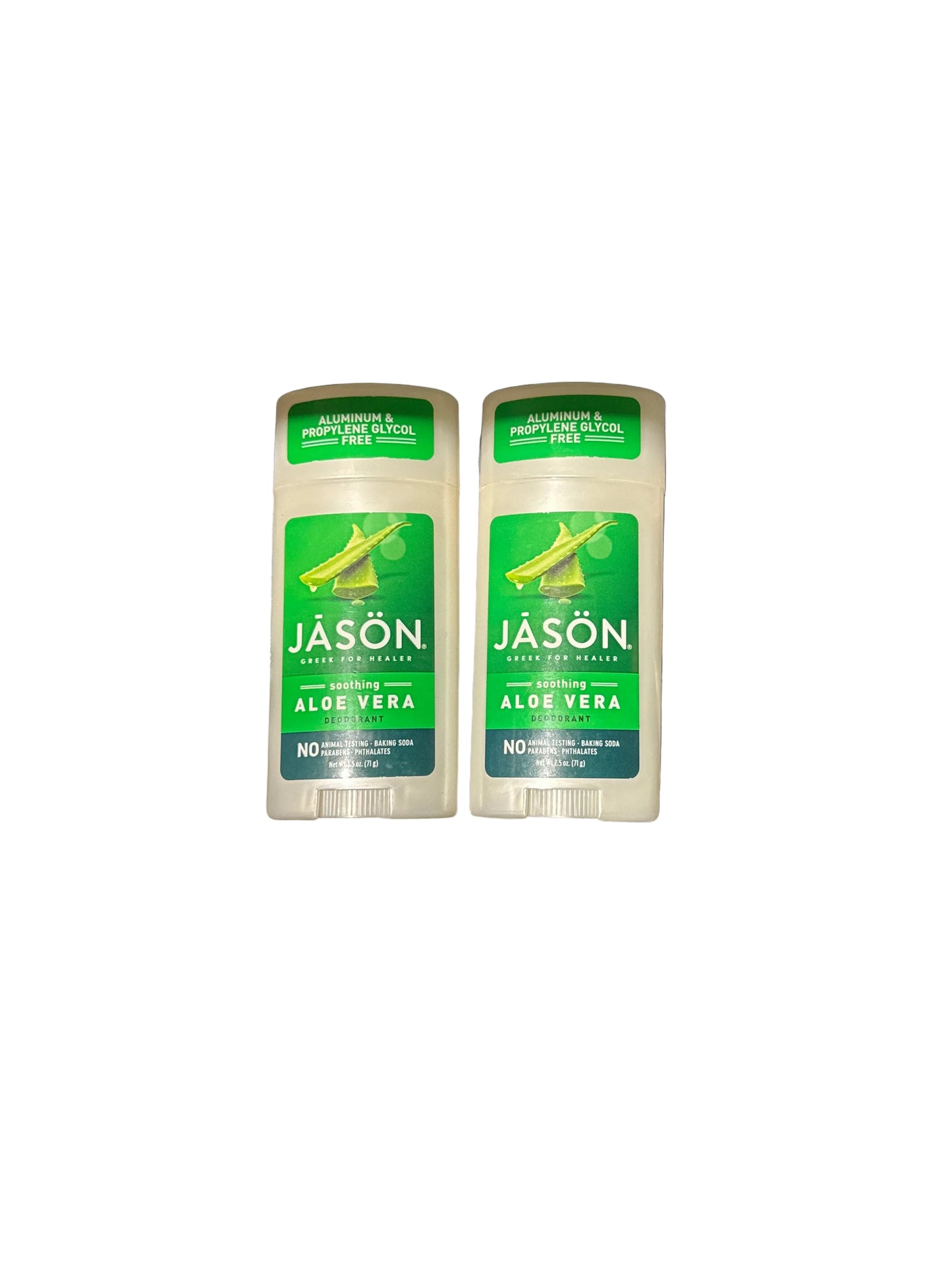 2x Jason Soothing Aloe Vera Stick Deodorant 2.5 Ounce