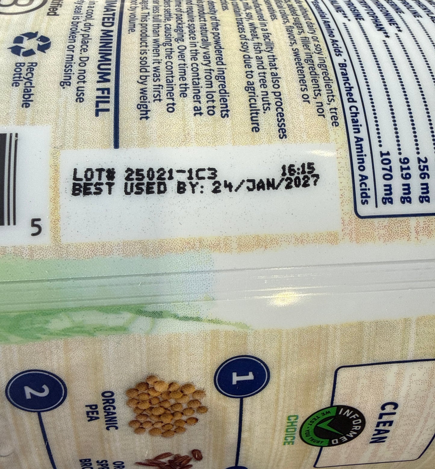 1/27 Garden of Life Raw Organic Protein & Greens Vanilla - Vegan Protein Powder 1 lb