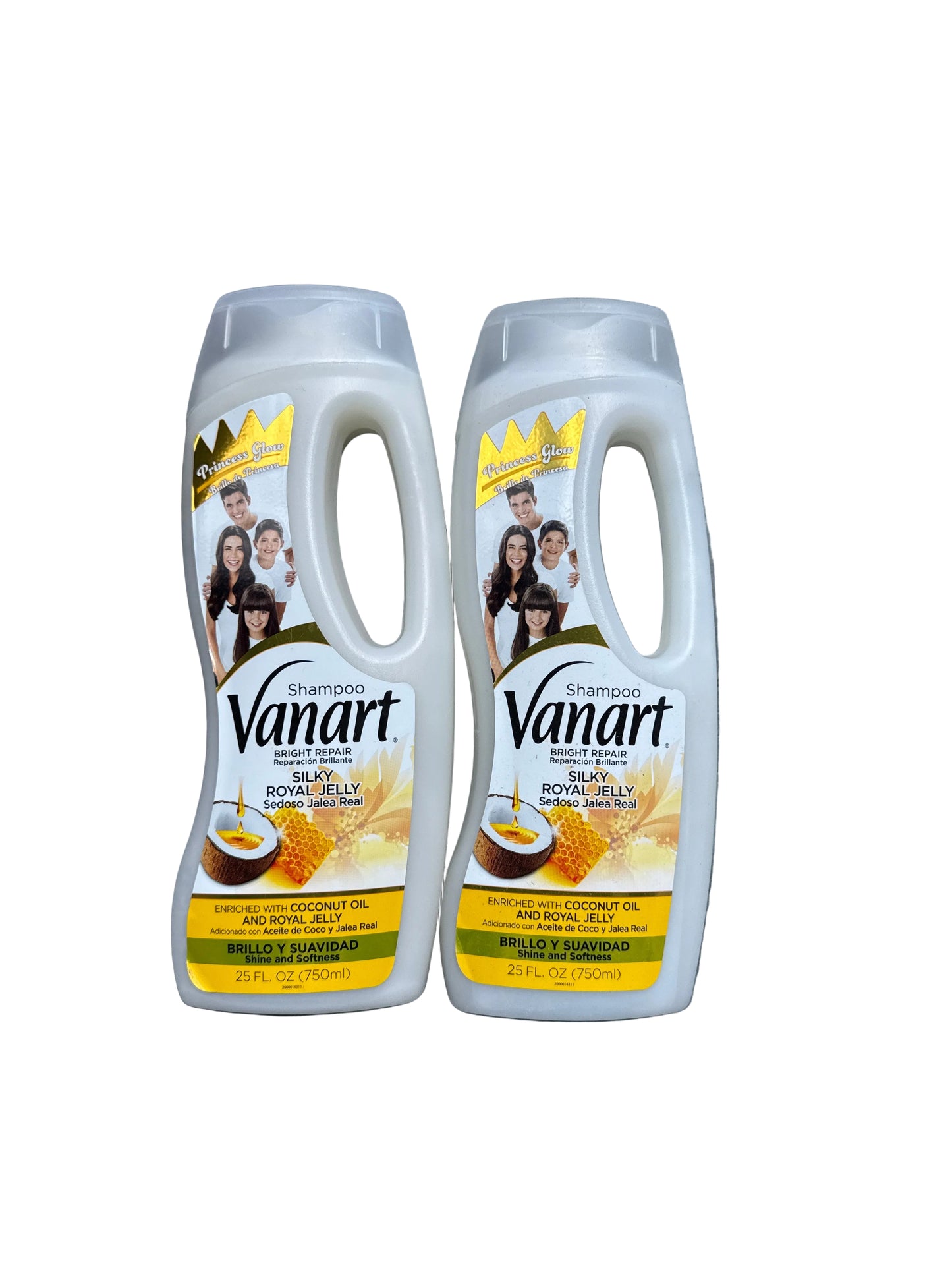 2X Vanart Shampoo Coconut Oil & Honey ( Aceite De Coco y Jalea Real ) 2 Of 750ml