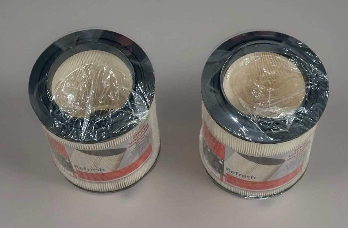 Refresh Shop Vac Vacuum Replacement Filter 5, 8, 9, 12, 16 & 20 Gal *Set of 2*