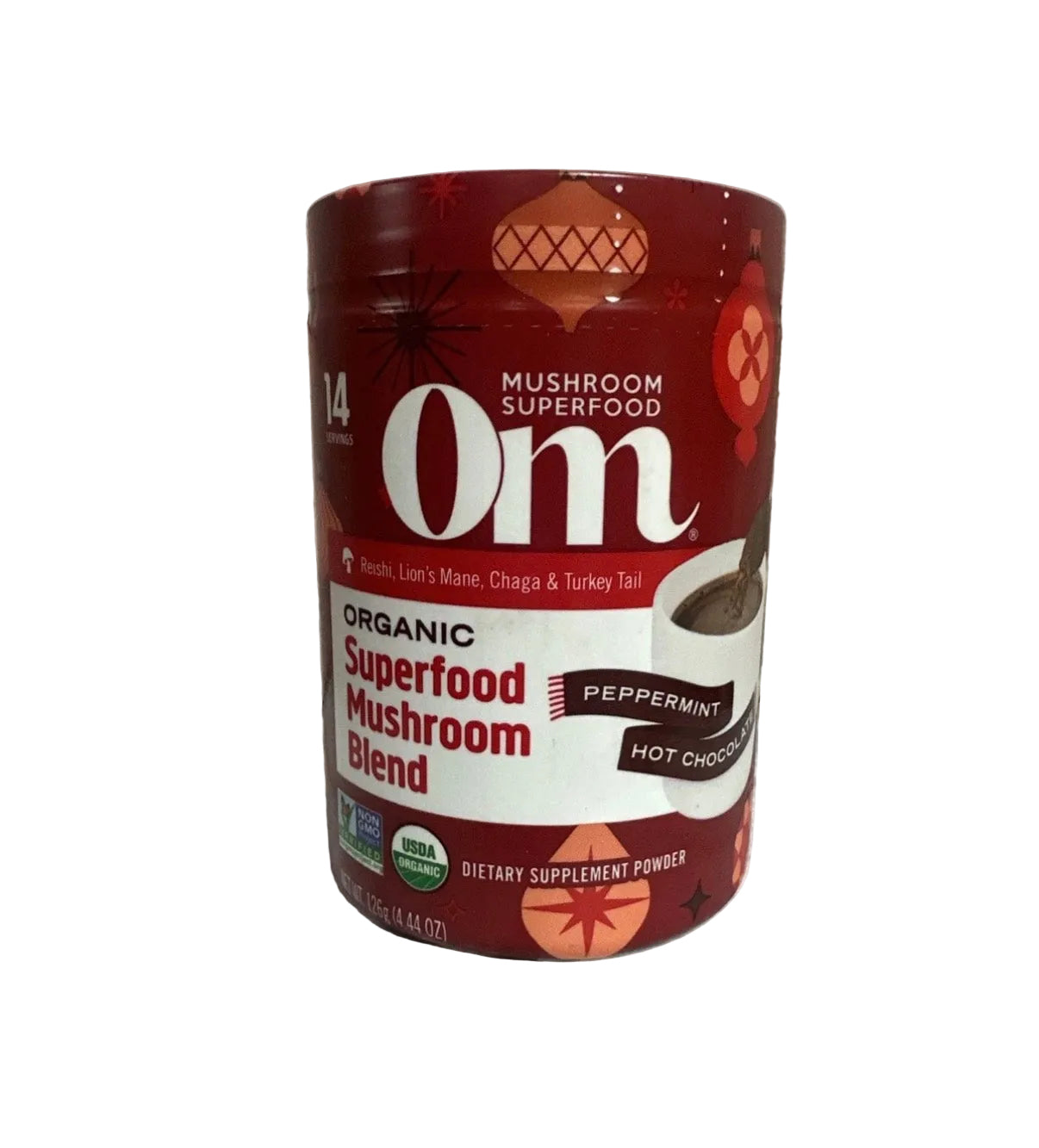OM Mushroom Superfood Peppermint Hot Chocolate 4.44oz Organic 8/26 HTF😋☕️