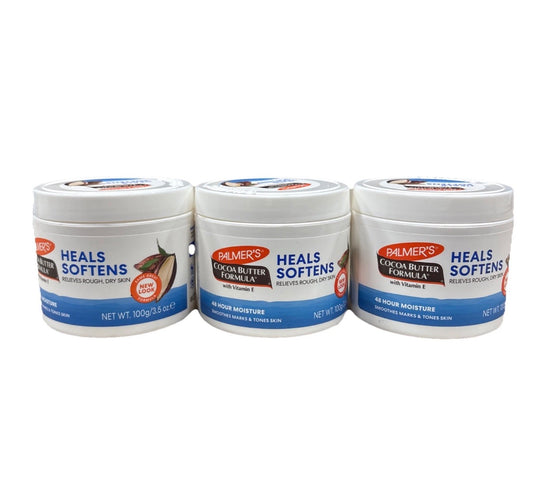 Cocoa Butter Formula With Vitamin E, Heals Softens 3 Pack (3.5 Oz Per Jar’s)