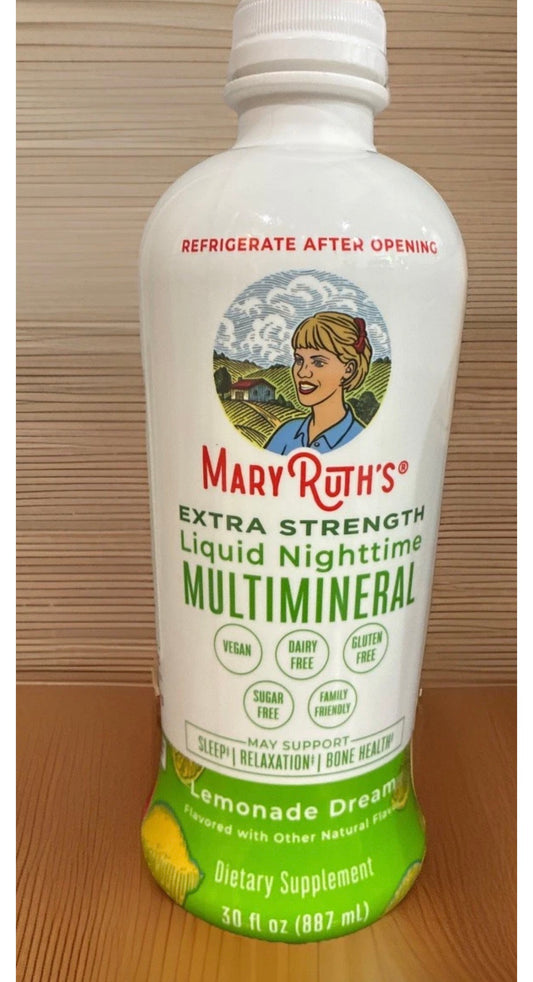 8/26 Mary Ruth's Extra Strength Nighttime Multimineral 30oz Lemonade