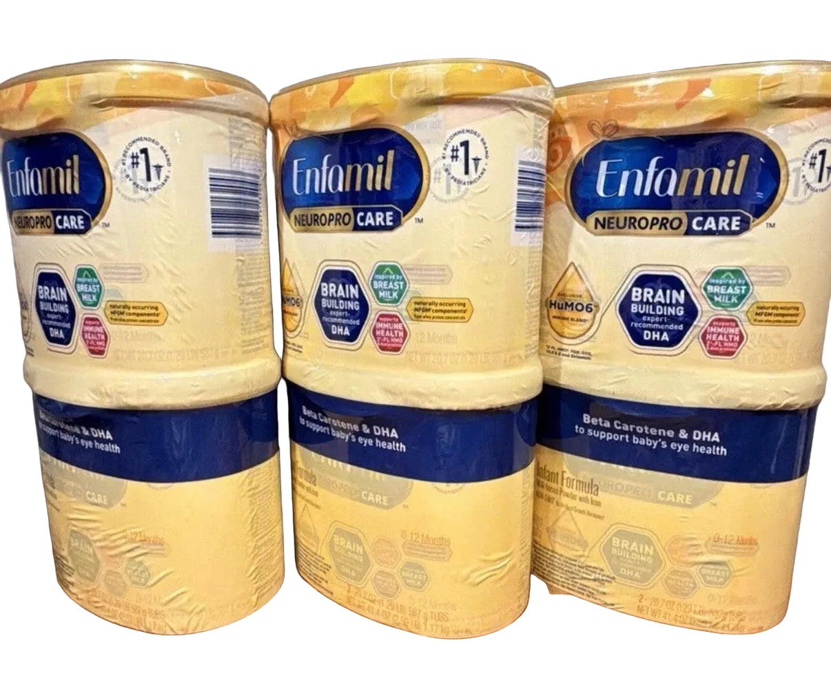 Lot of 6 Enfamil Neuro Pro Care (6) 20.7oz. Tubs - Expiration 9/1/2027