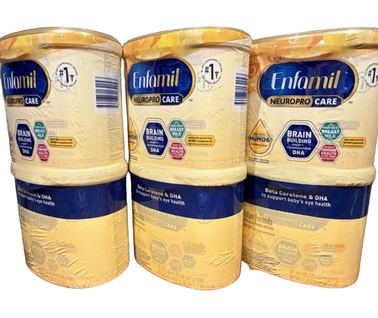 Lot of 6 Enfamil Neuro Pro Care (6) 20.7oz. Tubs - Expiration 9/1/2027