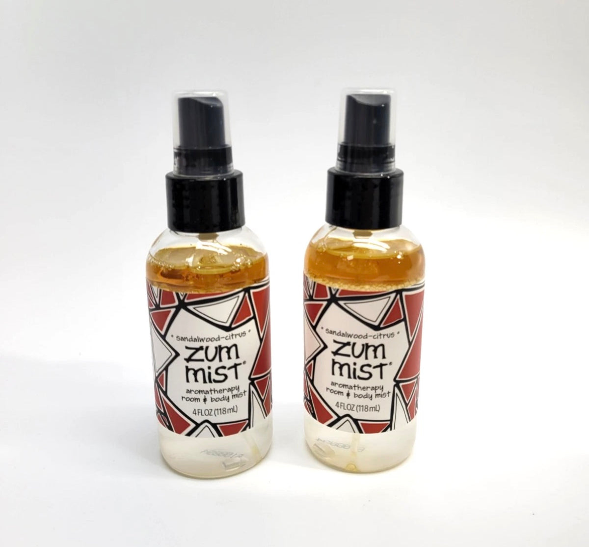 Zum Mist Sandalwood-Citrus Aromatherapy Room & Body Mist – 4 fl oz Each–LOT OF 2