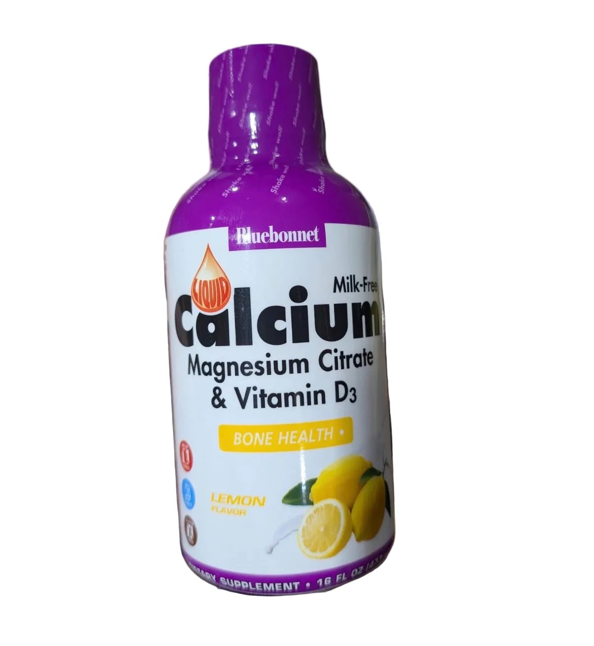 Liquid Calcium, Magnesium Citrate & Vitamin D3, Lemon, 16 fl oz (473 ml)