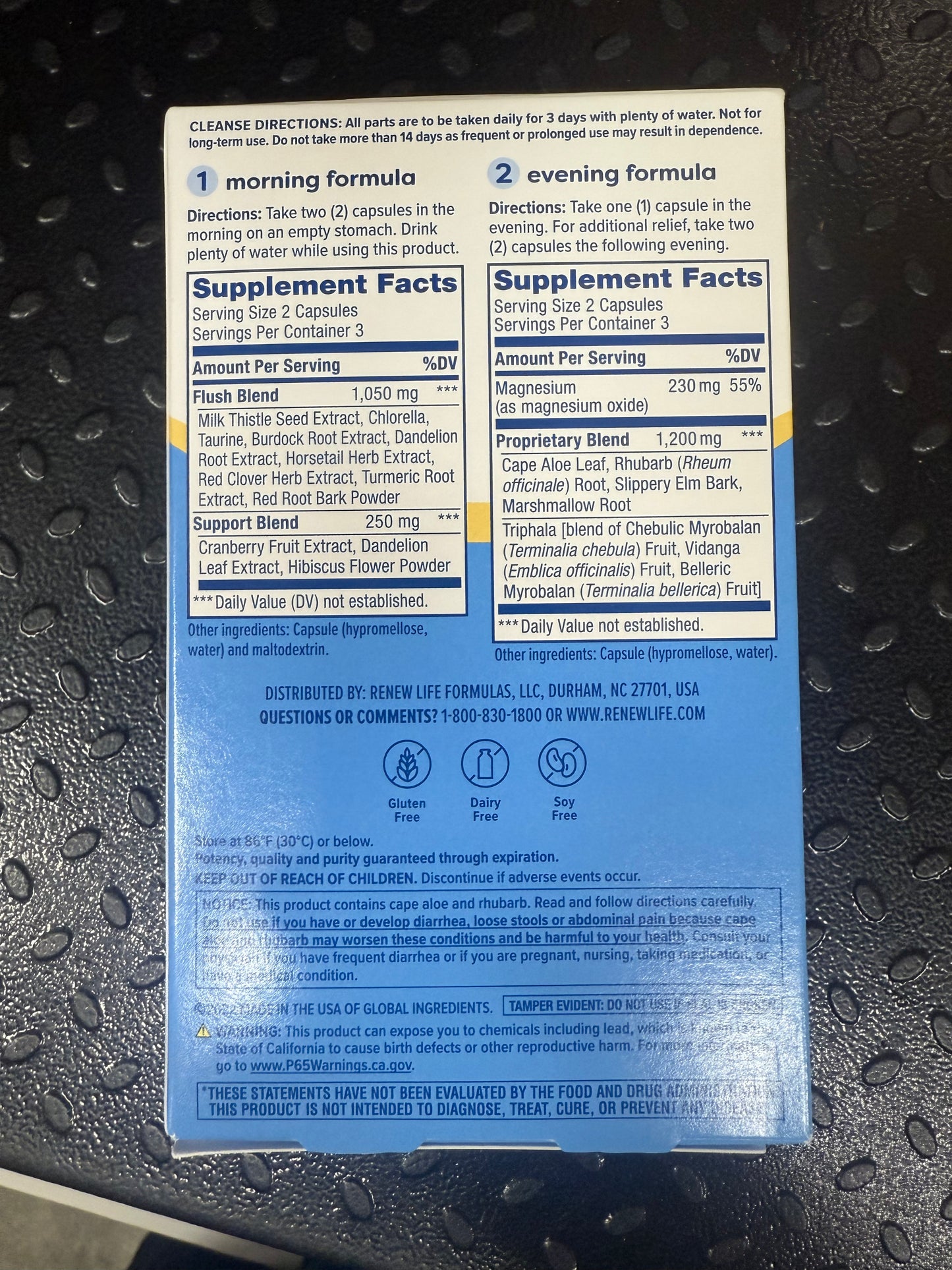 (5 boxes) Renew Life, 3-Day Cleanse , Total 60 Capsules 10/2026
