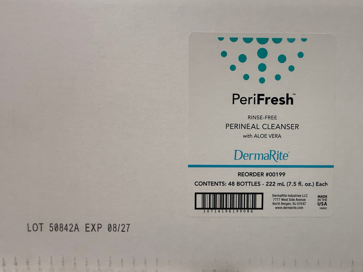 Case Peri-Fresh Perineal Cleanser Deodorizer For Incontinent Care 7.5 oz