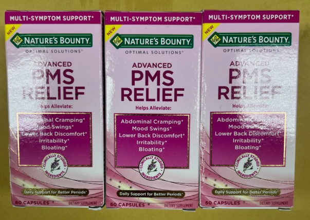 3x 11/26 Nature's Bounty Advanced PMS Relief Pills 60 capsules