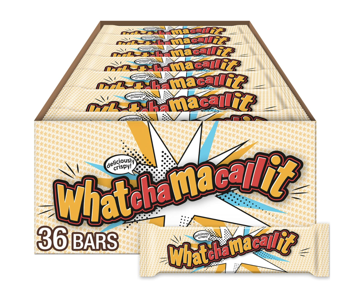 8/26 WHATCHAMACALLIT Chocolate Caramel Peanut Crisps Candy Bars, 1.6 oz (36 Count)