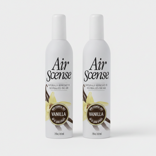2x Air Scense Essential Oil Air Freshener - Vanilla Scent - Non-Aerosol - 7 fl oz
