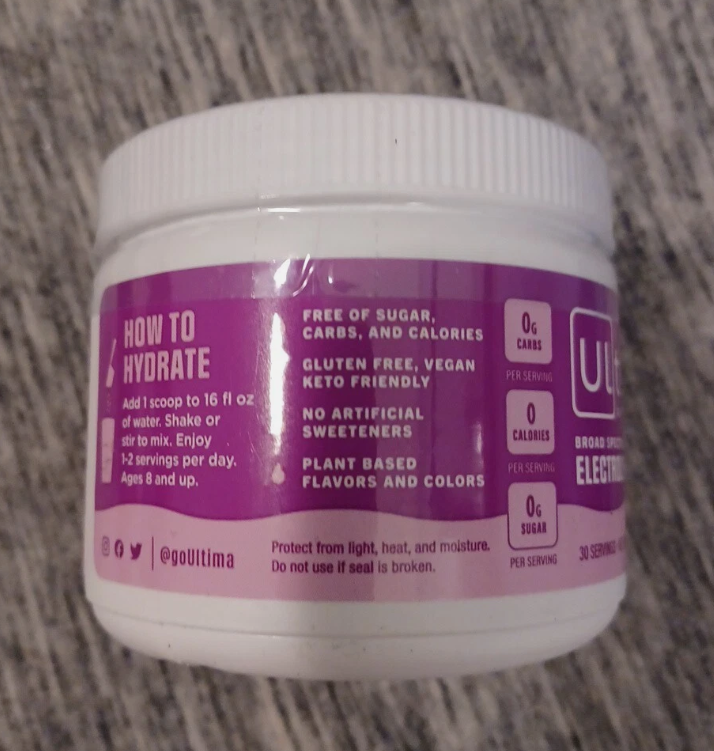 3/27 Ultima Replenisher Daily Electrolyte Powder Mix Sugar Free – Grape, 30 Servings – Hydration Powder with 6 Key Electrolytes and Trace Minerals – Keto Friendly, Vegan, Non-GMO