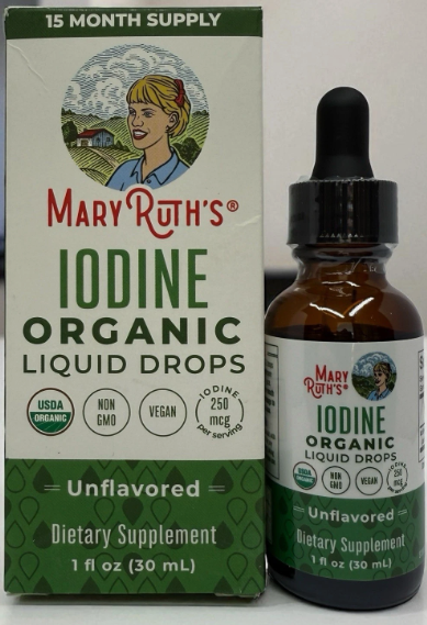 12/2026  MaryRuth Organics Iodine Liquid Drops | Potassium Iodide | 1 Year Supply | 450 Servings | Thyroid Health | USDA Organic| Vegan | Non-GMO | Gluten Free | 1 Fl Oz