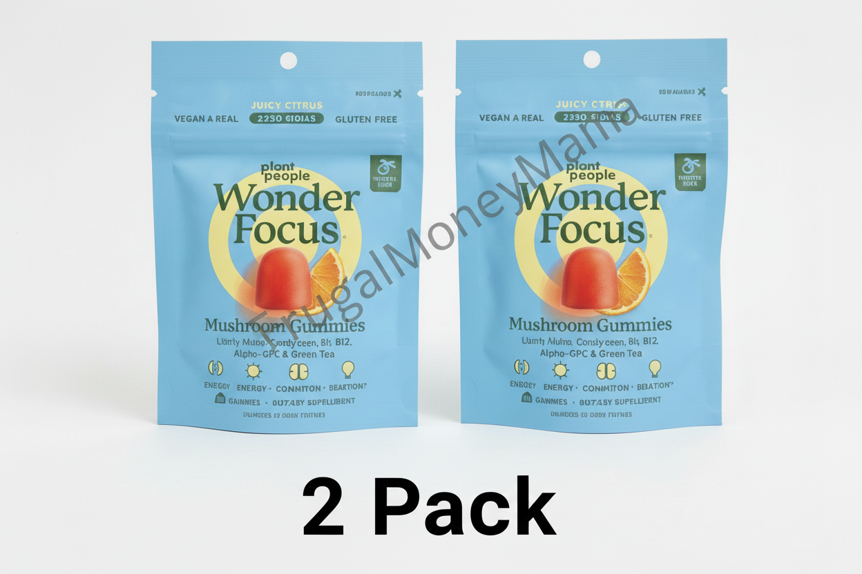 2x 5/28  Plant People, Wonder Focus Mushroom Organic Mini With Lions Mane, 10 Count