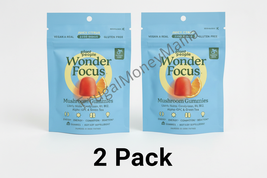 2x 5/28  Plant People, Wonder Focus Mushroom Organic Mini With Lions Mane, 10 Count