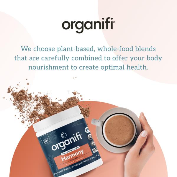 8/2025 Date Organifi Harmony - Hormone Support Cacao Powder, 30 Servings