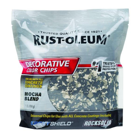 Rust-Oleum 301238 Decorative Color Chips  1 Lb, Mocha Blend, 16 Ounce, (Pack of 2)