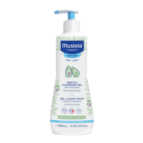 (2) Mustela, Gentle Cleansing Hair and Body Gel with Avocado, 500ml