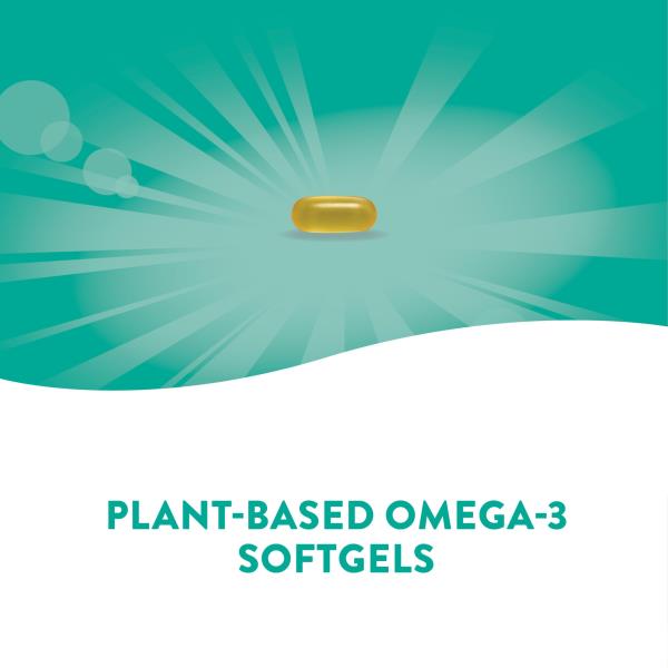 Nature's Way NutraVege Plant Based Omega-3, Heart Health and Eye and Brain Function*, 30 Vegan Softgels