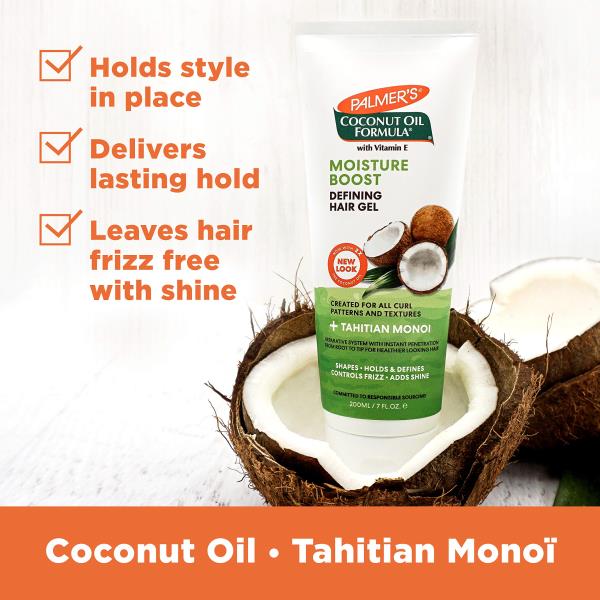 Palmer's Coconut Oil Formula Moisture Boost Defining Hair Gel, 7 Ounce