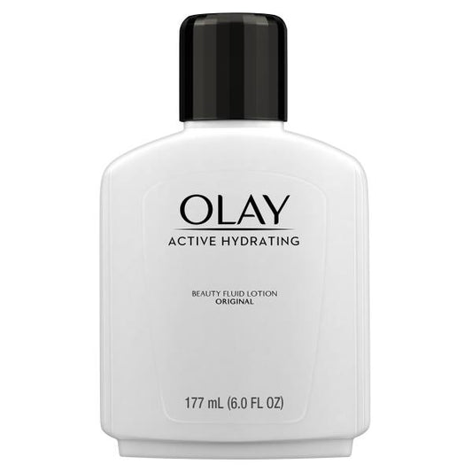 Lot of 2 Olay Active Hydrating Beauty Fluid Lotion, Original, 6.0 Fl Oz