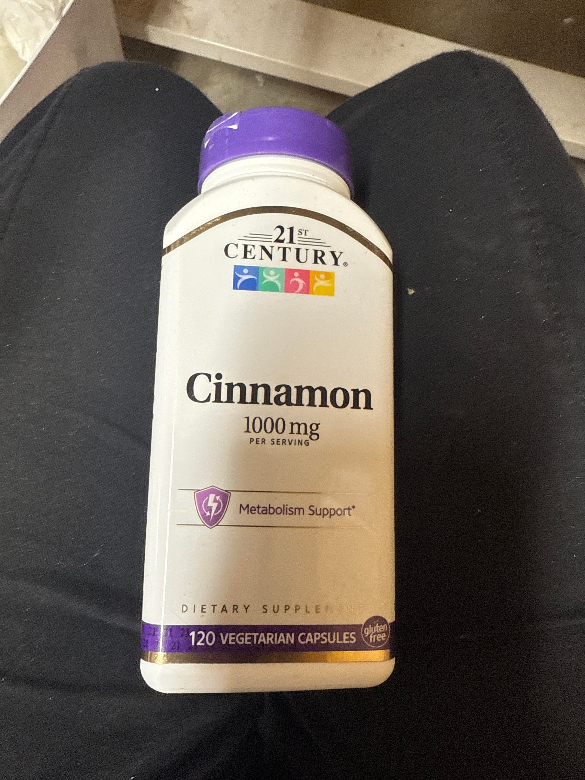 21st Century Cinnamon, 1000mg - Metabolism Support, Vegetarian Capsules