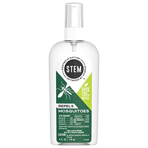 (2 Bottles) STEM for Mosquitoes: DEET Free Spray with Botanical Extracts, 4 Oz