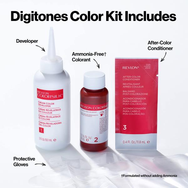 Revlon ColorSilk Digitones Permanent Hair Color with Keratin, 95D Pastel Pink, 2 Count
